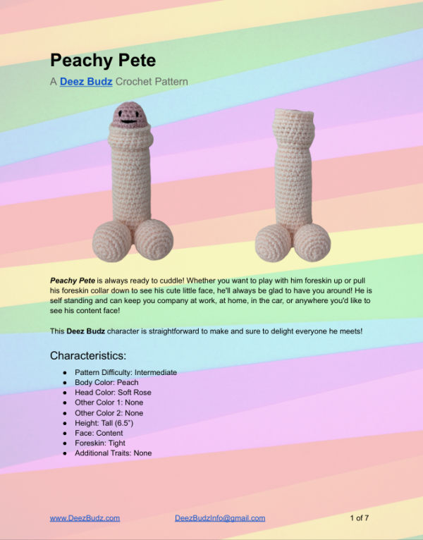 Peachy Pete Crochet Pattern - Image 2